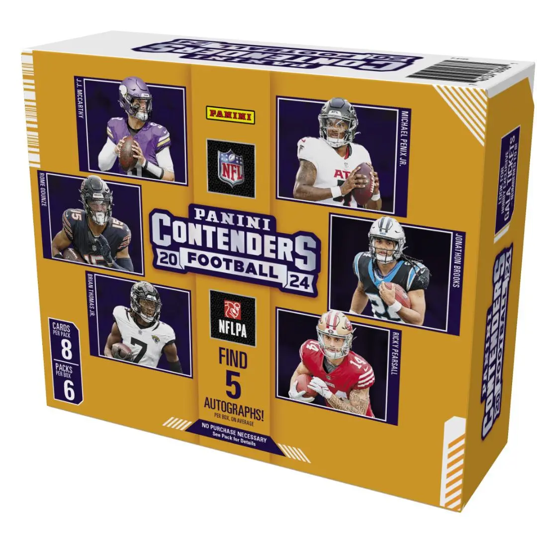 2024 Panini Contenders Hobby Box (8 Cards Per Pack, 6 Packs per box) Personal Box for Rip and Ship!