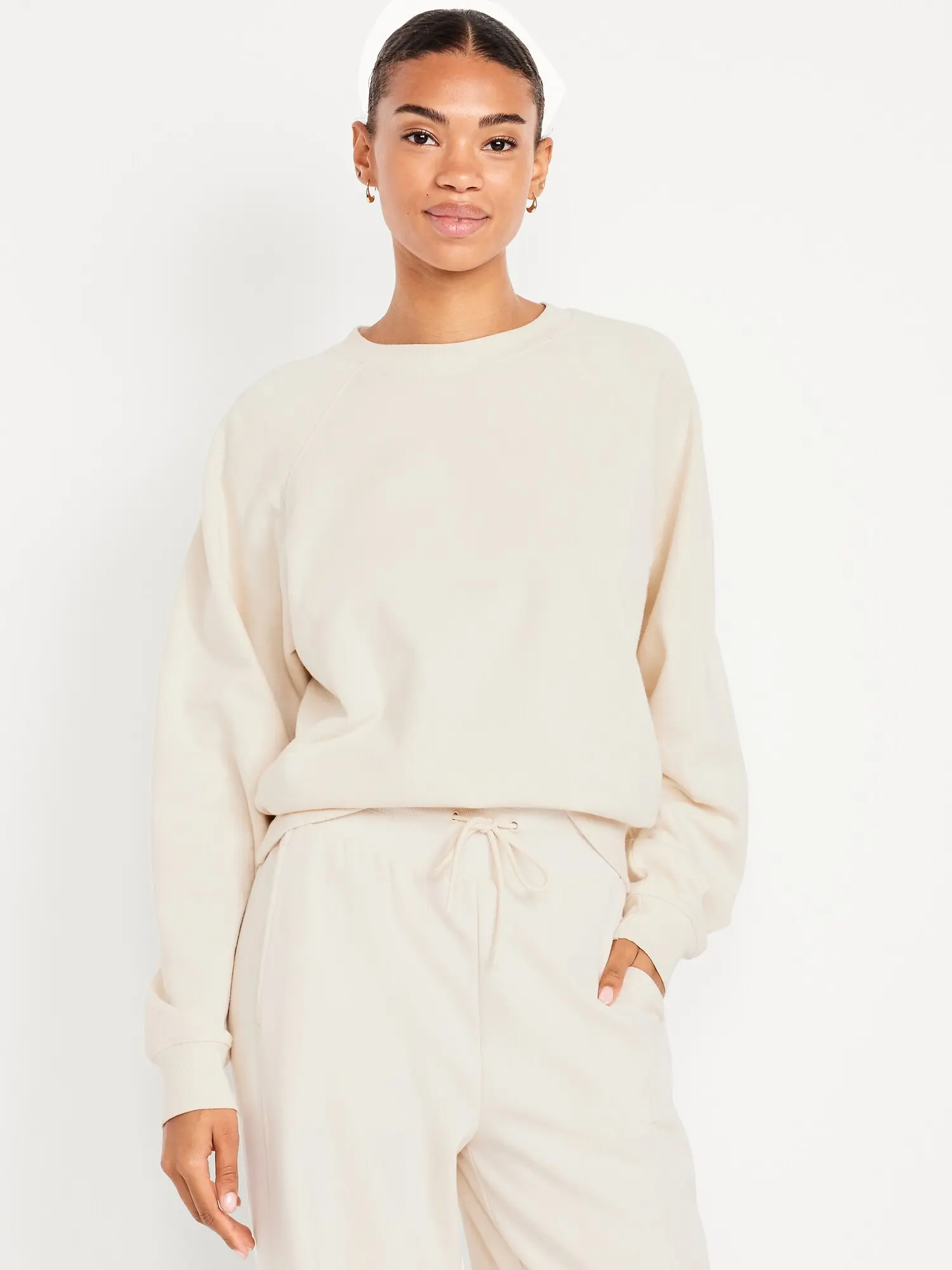 Old Navy Women's SoComfy Oversized Raglan Sweatshirt