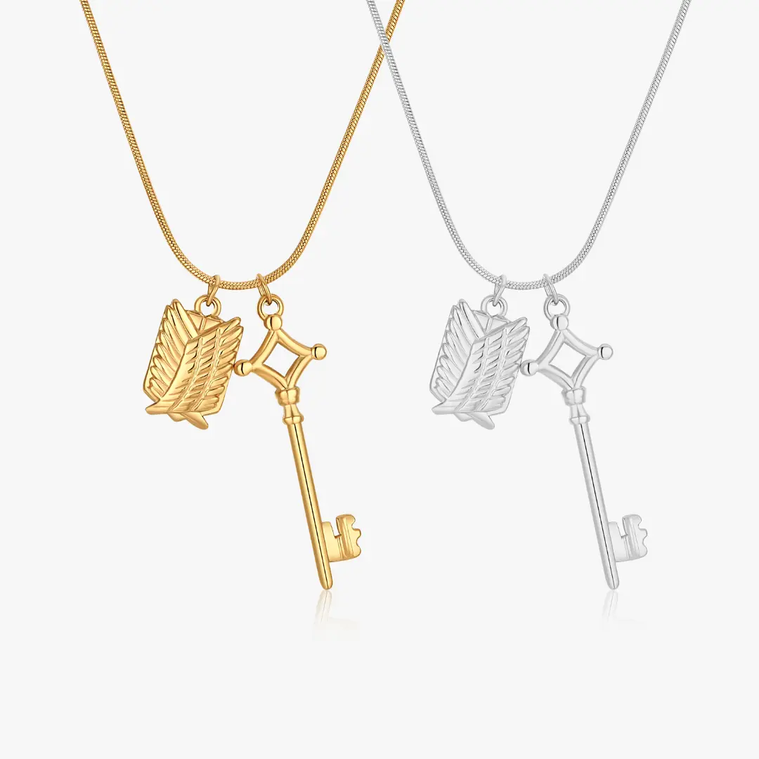 Wing and Key Necklace (Anime Inspired Collection)