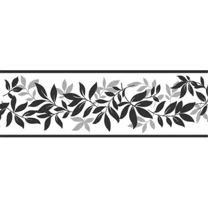 212 MAIN Multicolor Leaf Trail Peel & Stick Decorative Wall Border - Set of 2, Repositionable Leaf Peel and Stick Wallpaper, Leaf Wallpaper