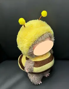 Handmade Bee Costume Plush Outfit with Yellow and Brown Details for Handmade Wear