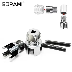 SOPAMI Pipe Threader Dual-Specification Wear-Resistant Durable Tool for Pipe Installation and Repair Saving You from Manual Threading
