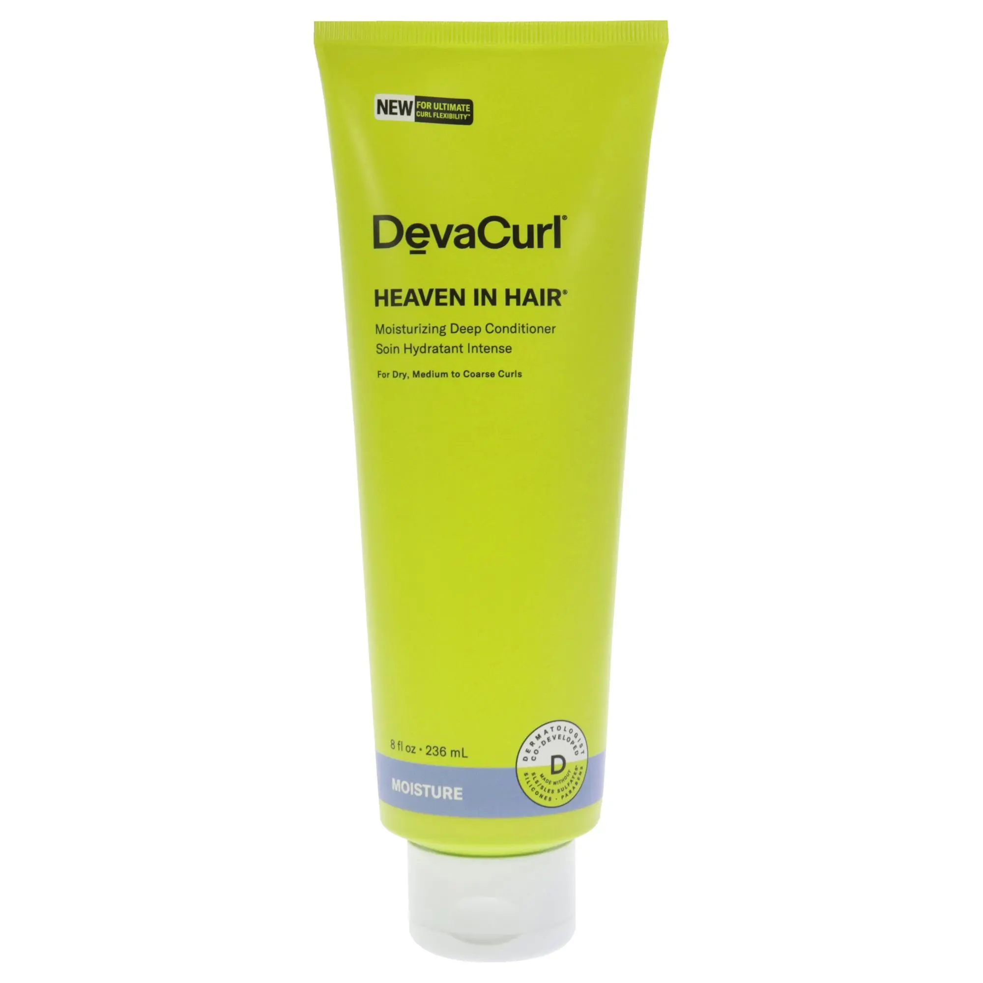 DevaCurl Heaven in Hair Moisturizing Deep Conditioner - 8 oz Moisturize-Enhanced Formula, Unisex Haircare Product