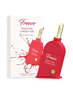 Camara Freeze Peach Me Cherry You Eau de Parfum for Women 90ml Fruity Juicy Sweet Addictive Aroma with Peach Cherry & Creamy Vanilla Perfume