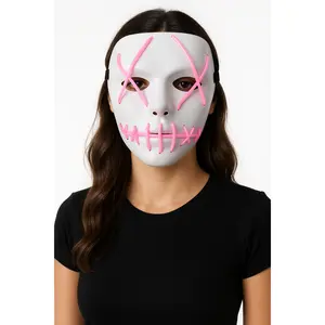 Pink Stitch LED Light-Up Halloween Mask