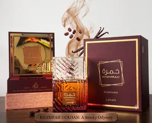 Lattafa Khamrah Dukham Unisex Fragrance, 100ml-3.4oz