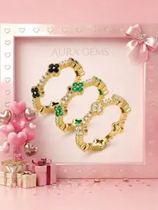 14k Gold Plated Zircon Ring, Classic Engagement Wedding Band, Valentine's Day Gift, Couple's Fashion Jewelry, 3 Colors Available