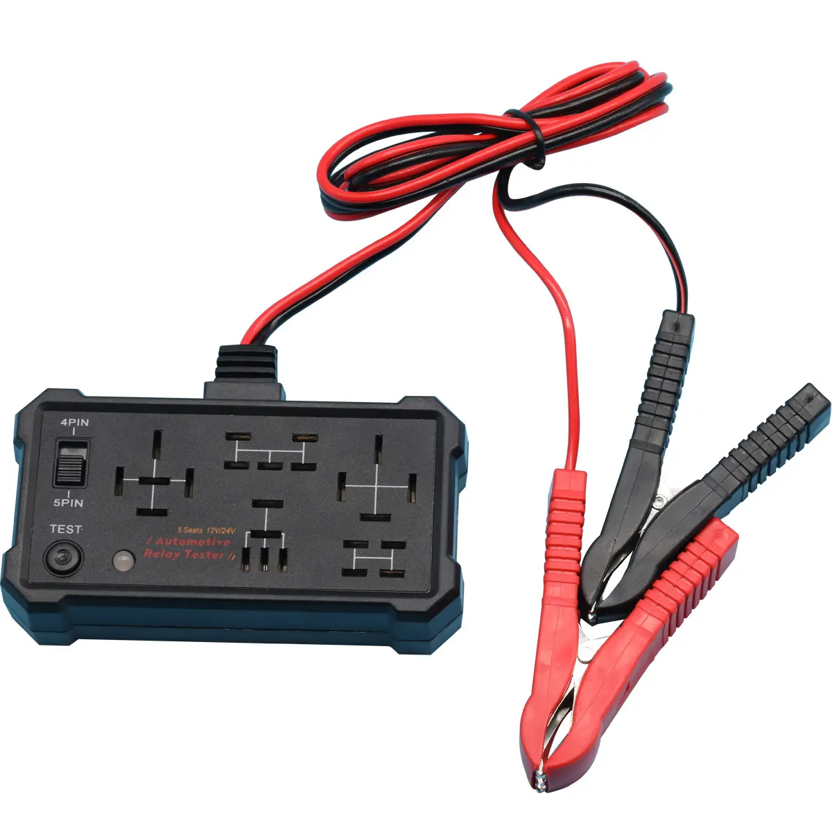 Relay Tester Checks 7 Different 12/24 Volt Relays Car Automotive Circuit Tester Portable Battery Diagnostic Checker Tool Professional for Easy Troubleshooting Accurate Readings