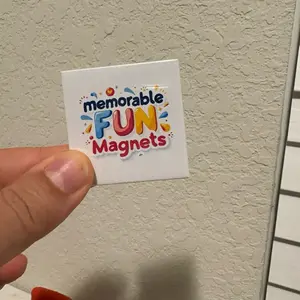 Memorable Fun Magnets 2x2 pack of 9,Small Photo Magnets as Described