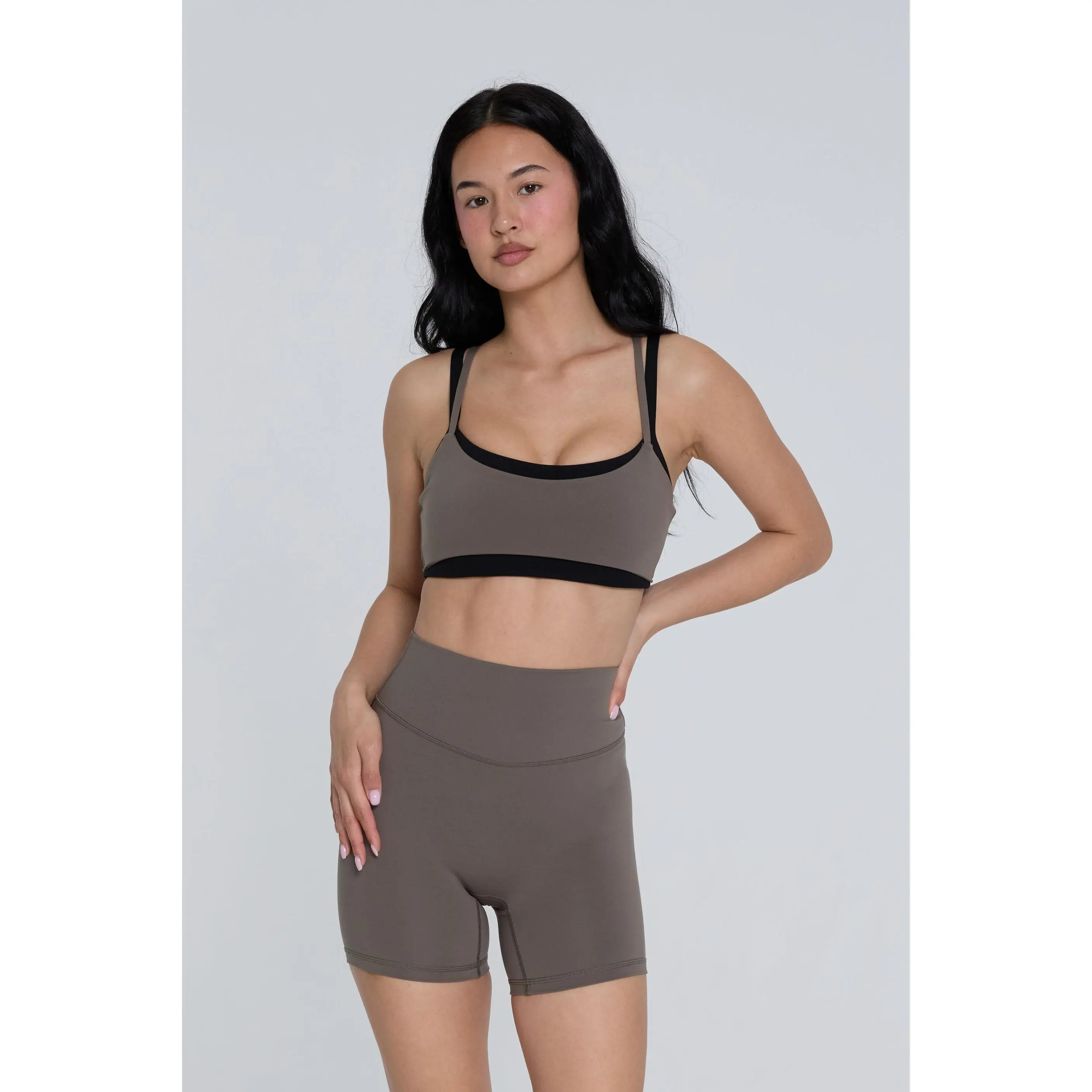 Layered Bra - Walnut