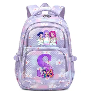 2026 New Witch Hunters Letter Printed Korean Style Backpack Lightweight Large Capacity School Bag