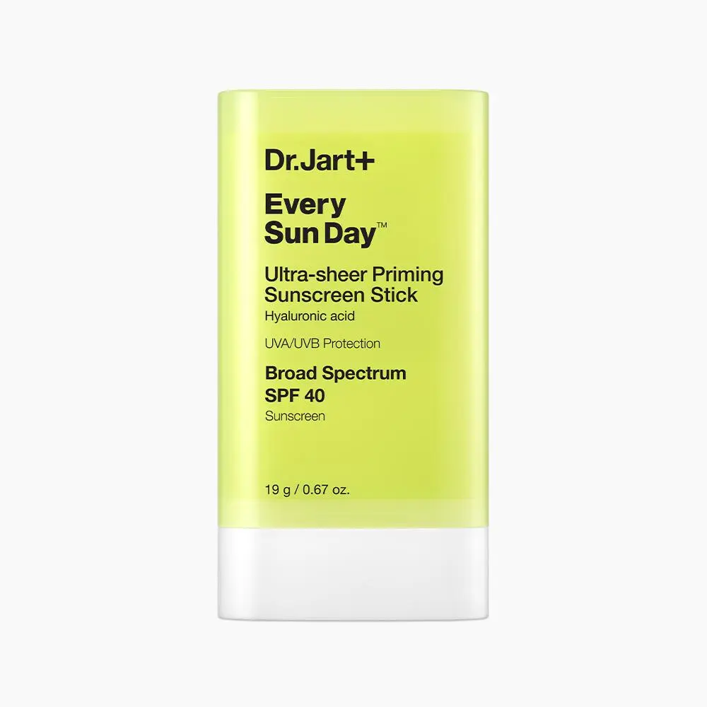 Dr.Jart+ Every Sun Day Invisible Korean Sunscreen Stick for Face SPF 40 (No White Cast Face SPF) | Lightweight Sunscreen | Apply Sunscreen Over Makeup | Matte Finish