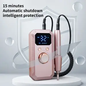 Professional Electric Nail Drill Machine, LED Display, Multiple Grinding Heads, 32-Speed Adjustable, Efficient Power, Compact Design, Nail Art Tools