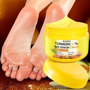 Rozino Turmeric Bee Venom Hand Foot Cream 50g, Contains Turmeric, Bee Venom, Honey & Hyaluronic Acid, Hydrating & Repairing, Suitable for Dry Cracked Skin