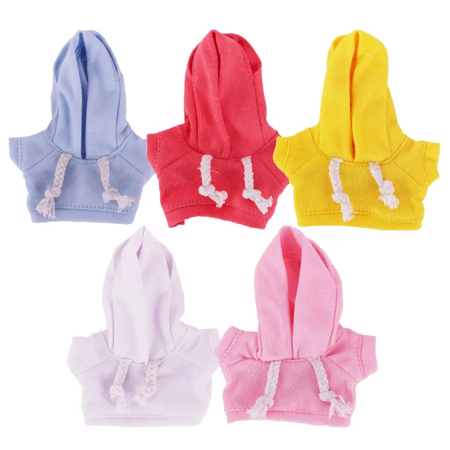 Labubu Set, Hoodie & Jeans for 17cm Labubu Dolls, Cute Clothes Dolls, Doll Clothing Set, Doll Accessories, Doll Clothes Outfit, Perfect Christmas Halloween Easter Gift, 10 Colors Available