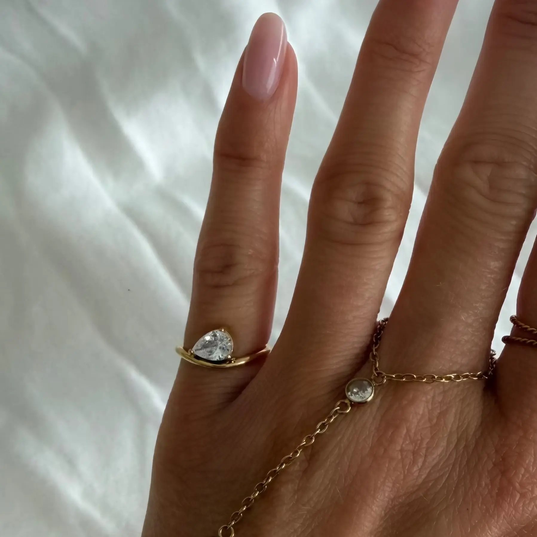EVRY JEWELS Gold or Silver Plated Women's Sweet Swirl Pinky Ring