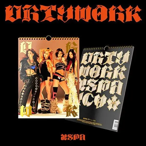 aespa Dirty Work [Dirty Worker Ver.] 2025 Release Single Album CD - 54-Page Photo Book, Tattoo Sticker, 1/4 Random Photo Card - Music Media, Band Group, Ages 14+, Fast U.S. Shipping