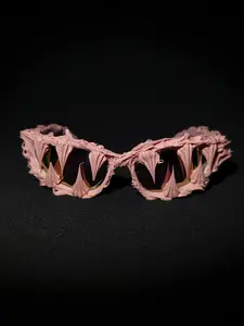 Halloween Skull Decorative Glasses Frame, Unisex Plastic Eyewear for All Seasons, Vintage Bohemian Style, Handmade Unique Design