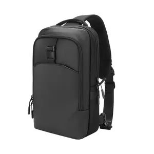 Edc Sling Bag For Men & Women  5.5l Water-resistant Crossbody Backpack Chest Shoulder Compatible With 11 Inch Ipad Pro/air Lightweight Daypack Daily Use-black