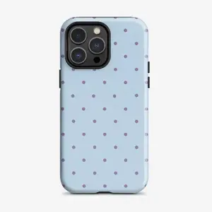 Simple purple small polka dots Phone Case Cover for iphone 17 phone case 16 pro max 15 Plus 14 13 12 11 Cute, clear, military-grade, high-end, durable, shockproof, and drop-resistant 2-in-1 glossy phone case