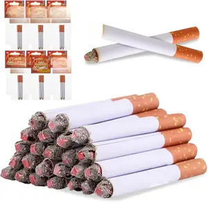 Fake Puff That Blow Smoke - 24 Pack - 3.25 Inch Faux with a Realistic Look - Prop for Prank, Halloween Costume, Movie, or Theater Play - Fun Gag Gift, Novelty Toy