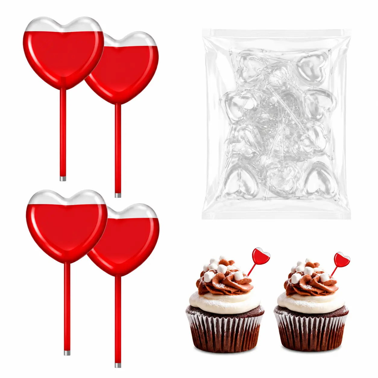 50Pcs 4mL Cupcakes Disposable Plastic Transfer Pipettes Liquid Dropper for Chocolate or Ice Cream, Mini Cakes, Flanes, Pastry Decorative Kit Baking Supplies
