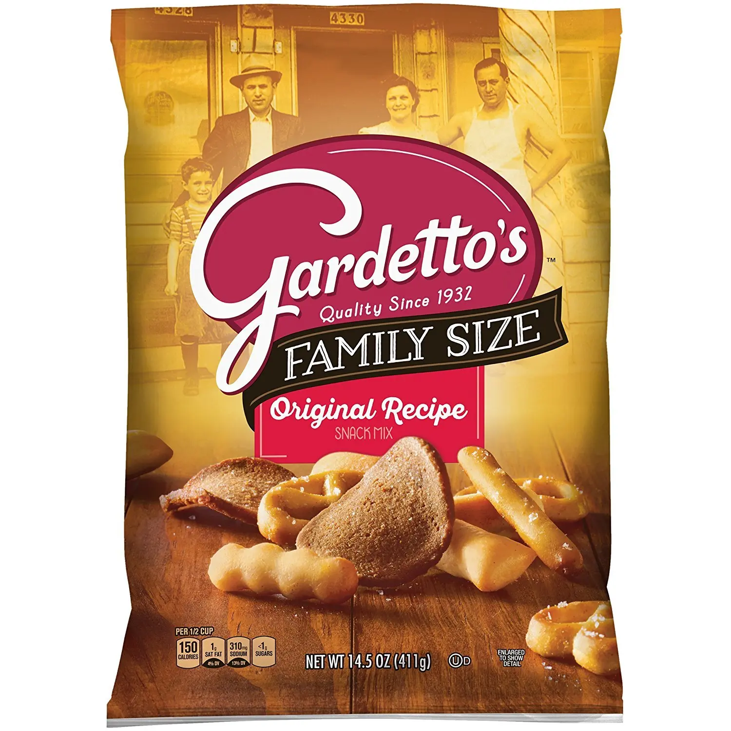 Snack Mix, Original Recipe, Family Size, 14.5 oz