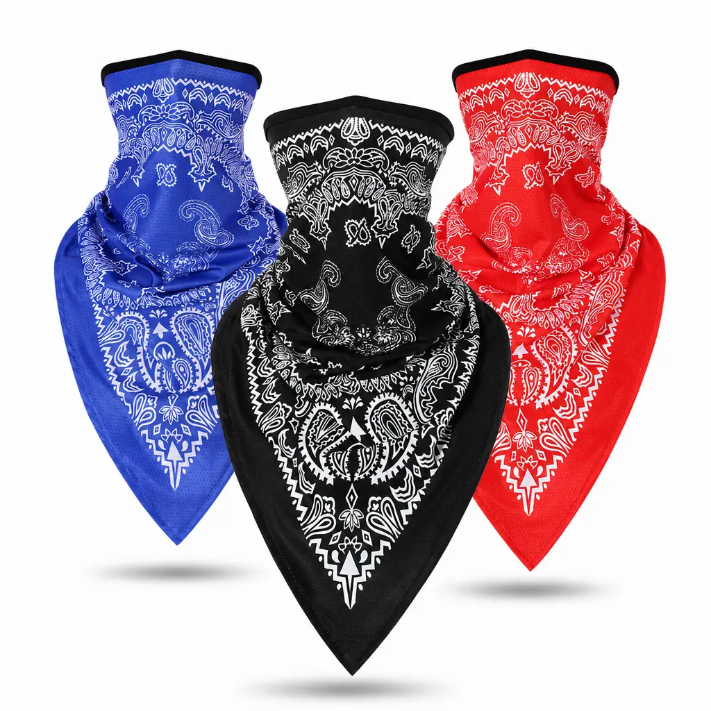 Yeomoo Paisley Print Bandana Scarf - Arc Radiation Protection Neck Gaiter for Welders, Soft Breathable Fabric, Multi-Wear All-Day Work Comfort for Outdoor Laborers