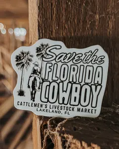Save the Florida Cowboy | vinyl sticker