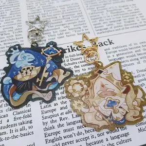 Shadow Milk Cookie & Pure Vanilla Cookie Keychain Acrylic Charm, Keyring Accessory, Collectible Fan Merch, Durable Acrylic Keychain, Perfect Gift for Fans