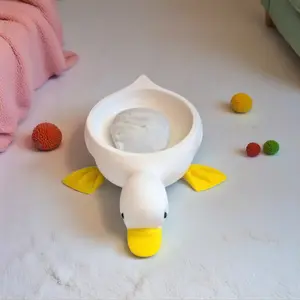 No-Slip Duck Soap Dish  Self Draining Waterfall Holder | Funny Bathroom Art | Practical & Unique Gift for Friends & Family | Funny Gift Idea for Any Occasion | Funny Gift for Duck Lovers & New Homeowners