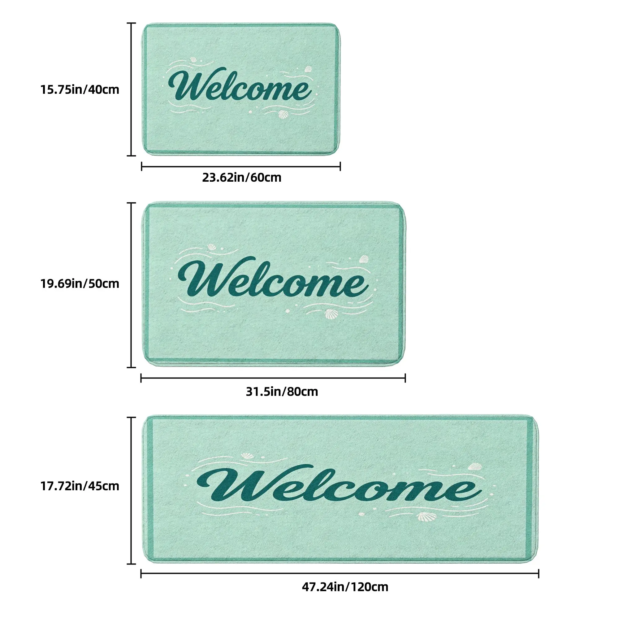 Classic 1-Piece Flannel Floor Mat, High-Quality Polyester Tight Fabric, Non-Slip, Stain Resistant, Home & Office Household Mat