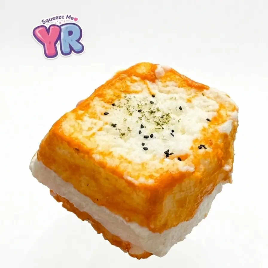 YR Taba Squishy Toy | Super Soft Handmade Taba Squishy Yellow Bread | Stress Relief Toy for Adults Squishes Gift