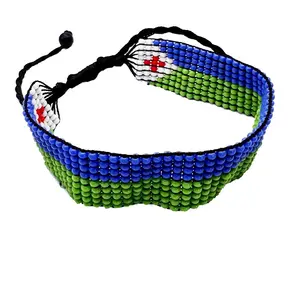 Djibouti flag bracelet