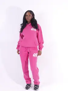 Pink 'In God We Trust' Women's Two-Piece Sweatsuit Set