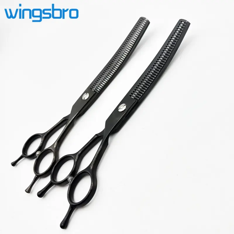wingsbro Pet Grooming Scissors, Up Curved Thinning for Dog Hair Beauty, Pet Beauty Tools and Accessories