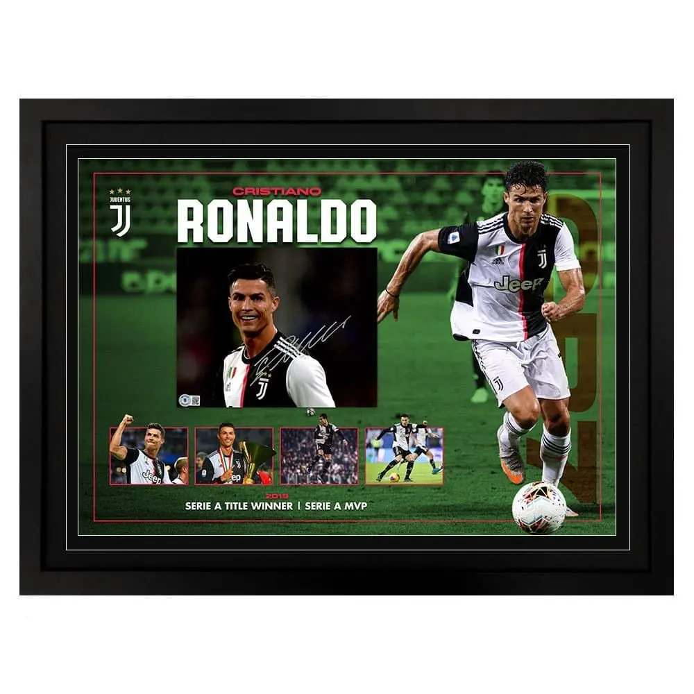 Cristiano Ronaldo - Juventus Signed Display  Poster, Best Gift For Fans ( Unframed - Print Only )
