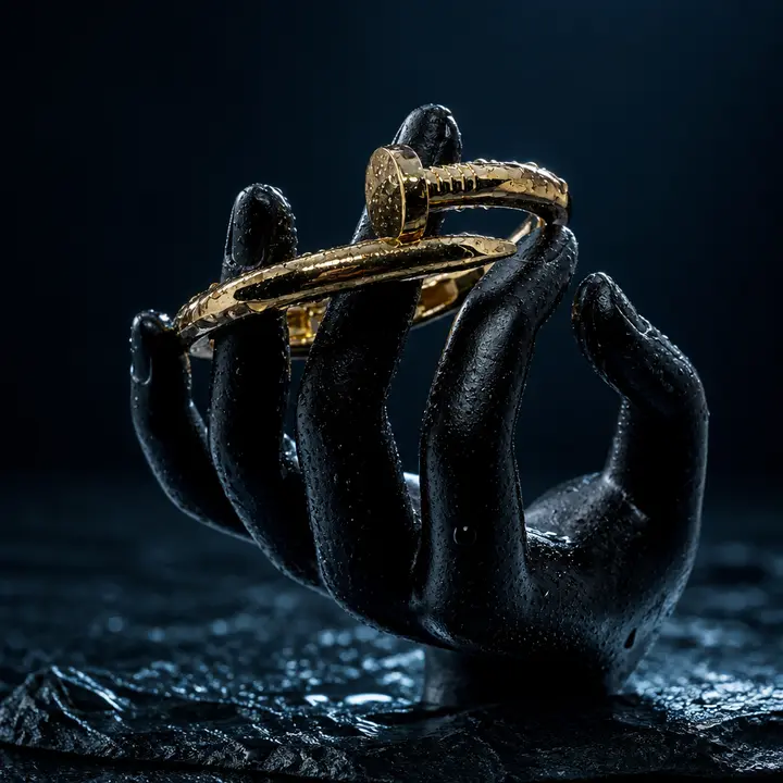 She Nailed It- Nailed Shaped Hinge Bracelet
