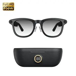 2026 G3-AI 4K Smart Camera Glasses, Multifunctional Smart Glasses, with 6-axis stabilization AI Photo Recognition, Real-Time Translation & Charging Case, ENC noise reduction Bluetooth Calls, Accessory-2 interchangeable lenses