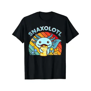 Unisex Cute Snaxolotl Axolotl Snack Tee - 100% Cotton Breathable Kid Gift Top S-3XL