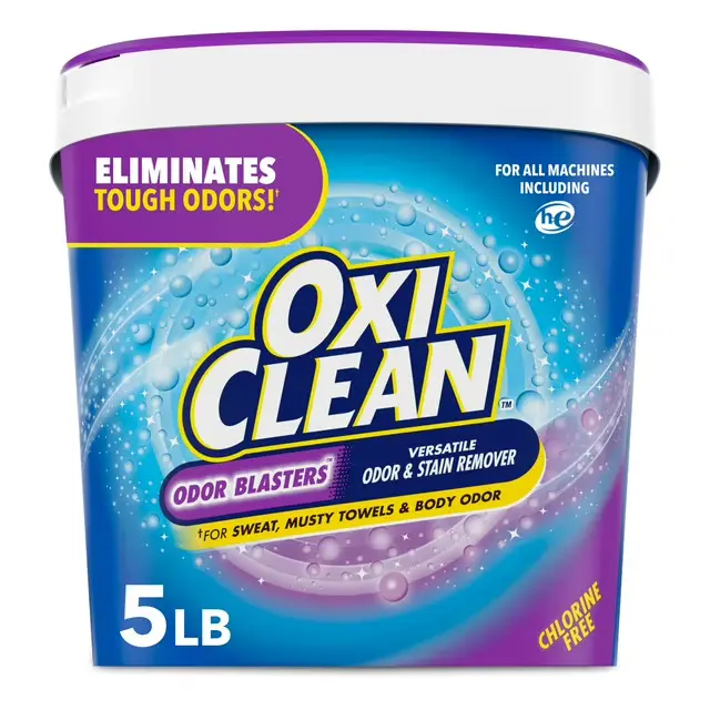Oxi Clean Odor Blasters Versatile Odor and Laundry Stain Remover Powder 5 lb Eliminates Tough Odors for All Machines Chlorine Free