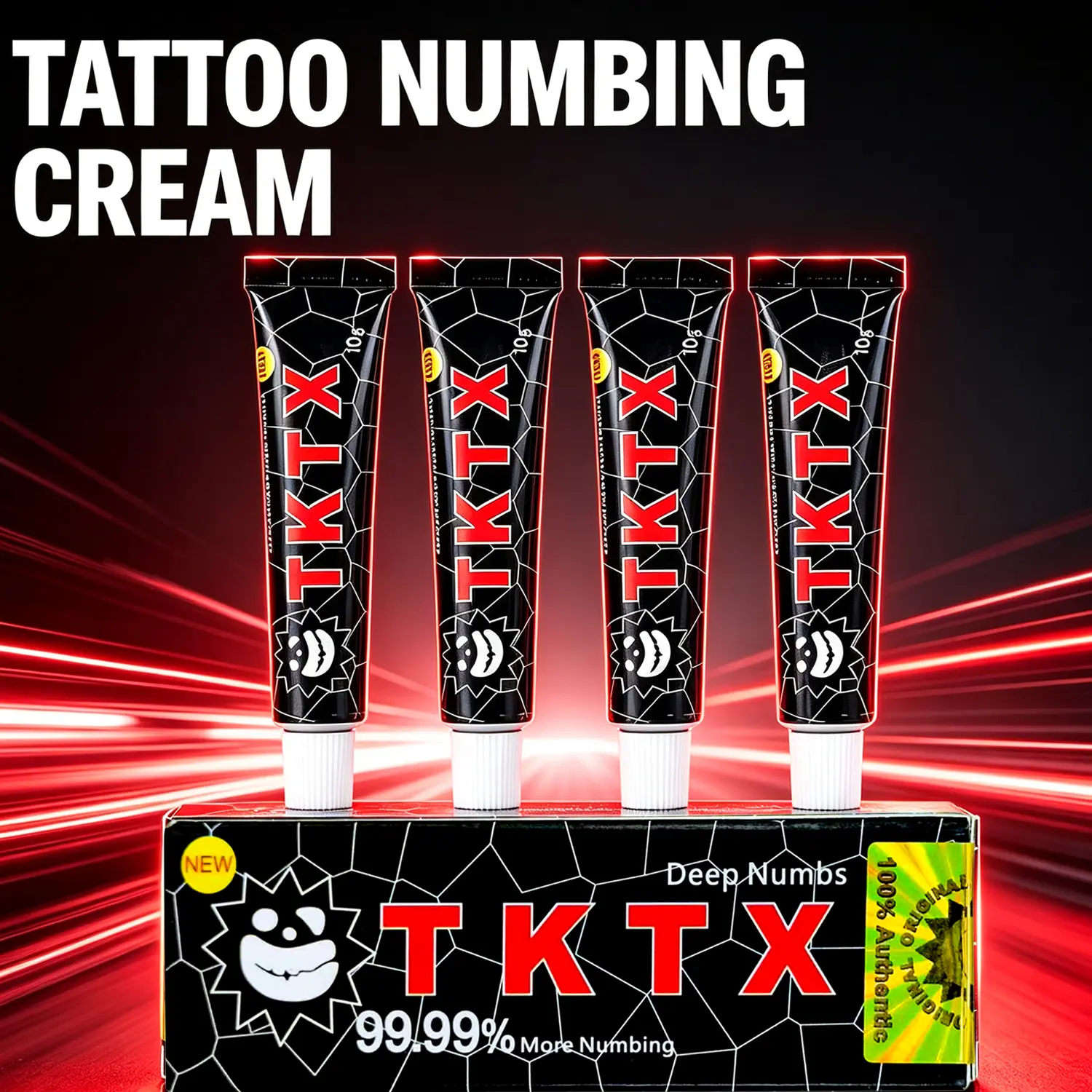 Professional Tattoo Numbing Cream - Fast-Acting Topical Anesthetic for Tattoos, Microblading, Long-Lasting Pain Relief, Numbing Cream Tattoo