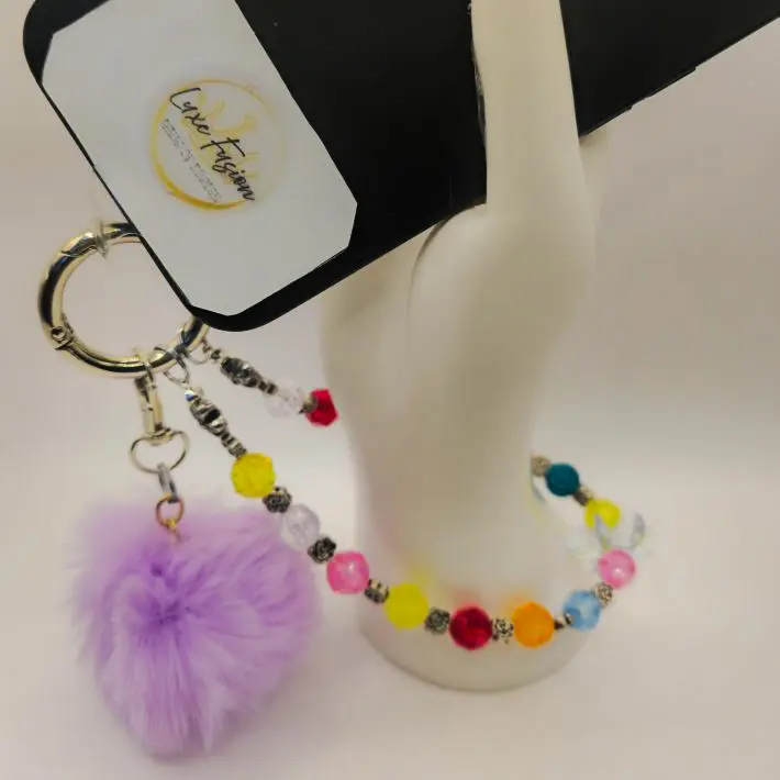 Dainty Beaded Phone Flair w/Charm Collection