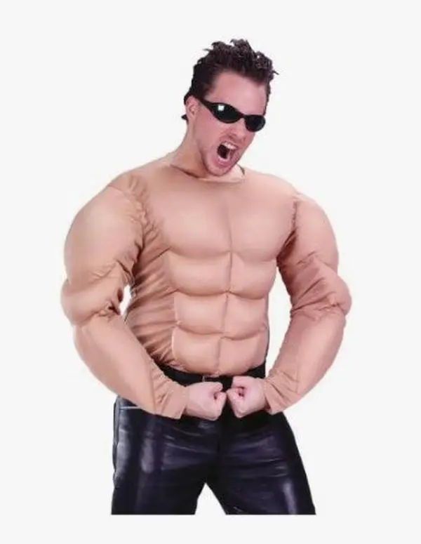 Muscle Shirt - Pro Wrestler - Arnold - Costume - One Size