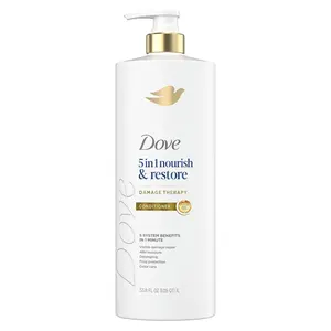 Dove Nourish & Restore 5-in-1 Conditioner, 33.8 fl. oz., Damage Therapy, Vitamin B5, Visible demage repair, 48h moisture, detangling, frizz protection, color care, hair care