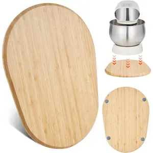 VEVOR Mixer Slider Mat for Tilt Head Kitchen Aid 5.5-8 Qt Stand Mixer, kitchenaid Mixer Slider with PTFE Feet, Kitchen Countertop Storage Accessories Moving Tray attachments (Natural Wood)