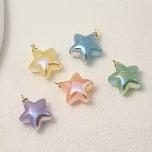 Star Pendant Bead【DIY Materials for Five-Pointed Star Necklace Pendants, Keychains, and Charms】
