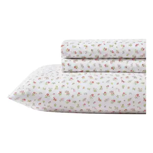 Laura Ashley Mae Pink TwinXL Sheet Set