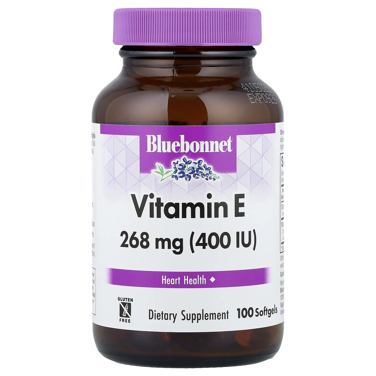 Bluebonnet Nutrition Vitamin E, 268 mg (400 IU), 100 Softgels
