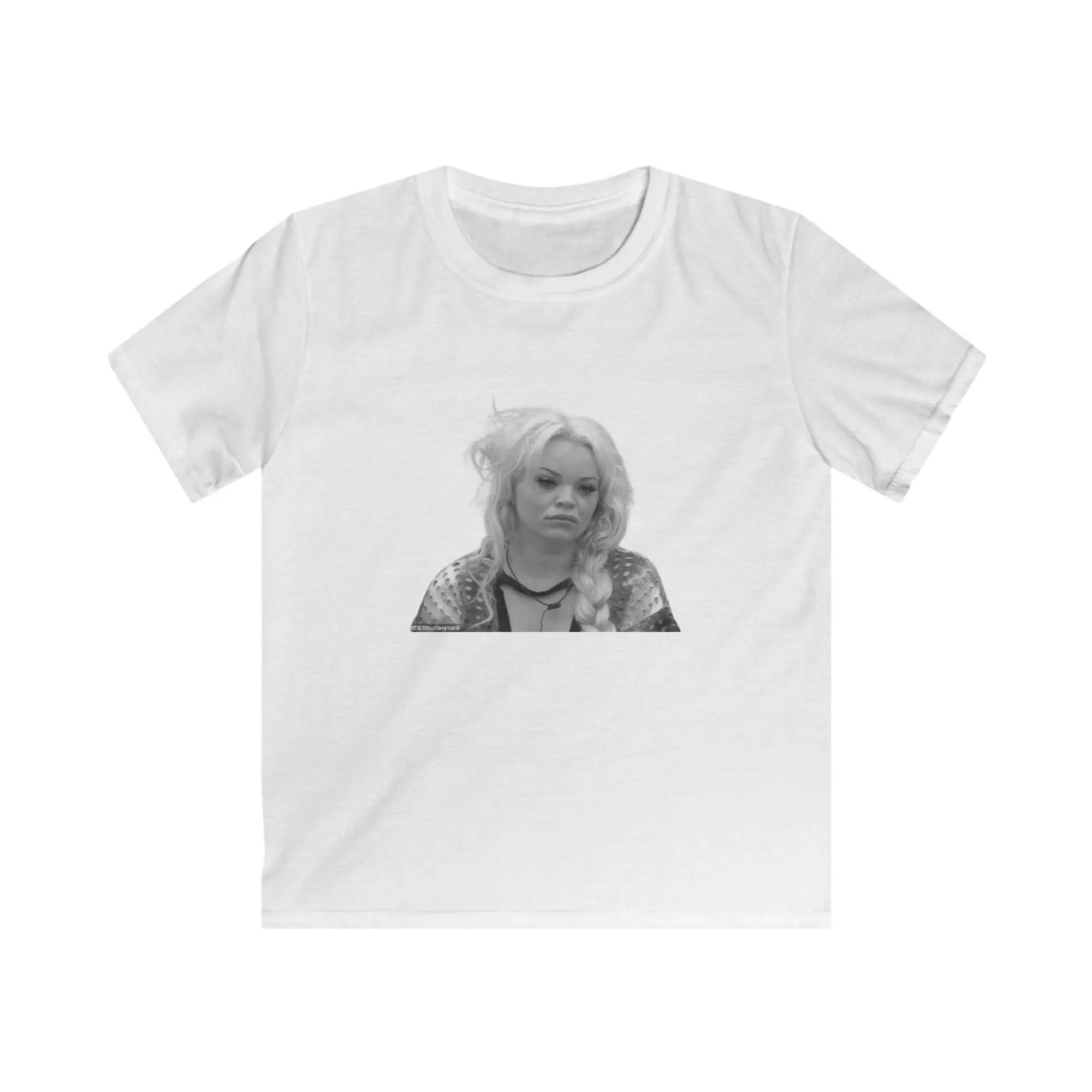 Trisha Paytas Baby Tee Cotton Graphic Baby tee Merch, Graphic, 90s Punk Aesthetic Top, Retro Grunge